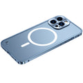 Metal Frame Frosted PC Shockproof Magsafe Case