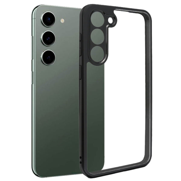 Transparent PC Phone Case Black (S23 Plus)