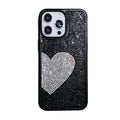 Love Heart Diamond TPU Phone Case