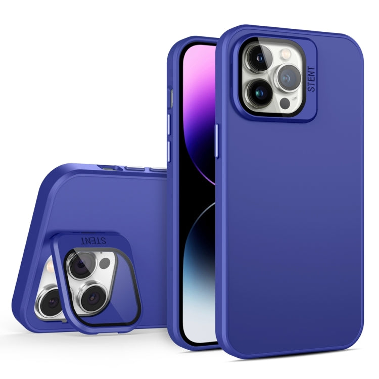 Skin Feel Lens Holder PC + TPU Phone Case (15 Pro)