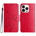 Butterfly Pattern Flip Leather Phone Case (16 Pro)