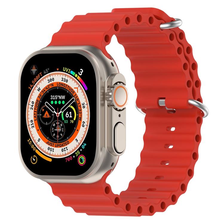 Apple Watch 46mm / 49mm / 45mm / 44mm xDfind Ocean Silicone Watch Band