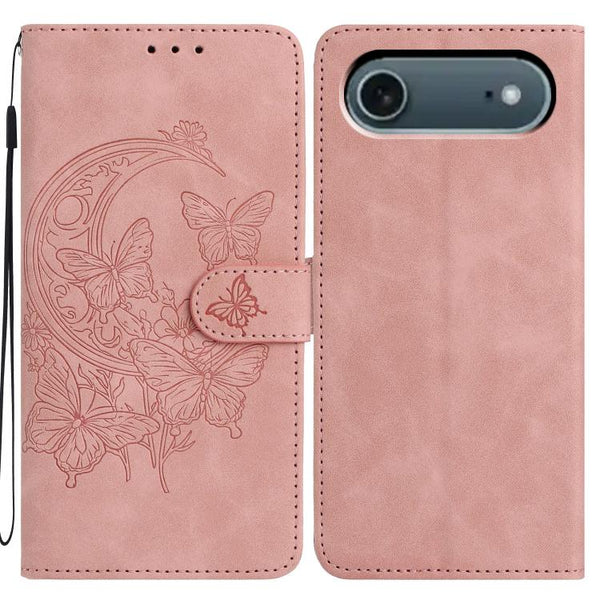 Butterfly Embossing Pattern Leather Phone Case (Air)