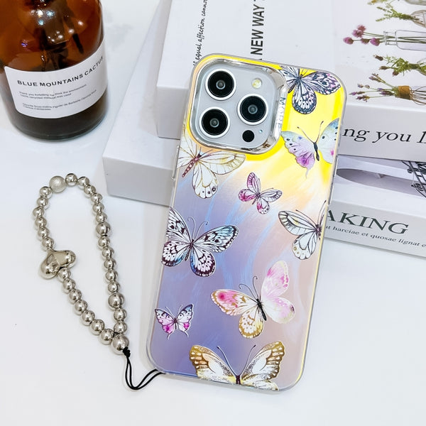 Electroplating Laser Butterfly Phone Case (16 Pro Max)