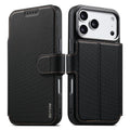 Suteni Q09 Magnetic Detachable Wallet 2 in 1 Triangle Texture Vegan Leather Phone Case